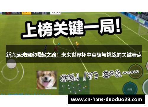 新兴足球国家崛起之路：未来世界杯中突破与挑战的关键看点